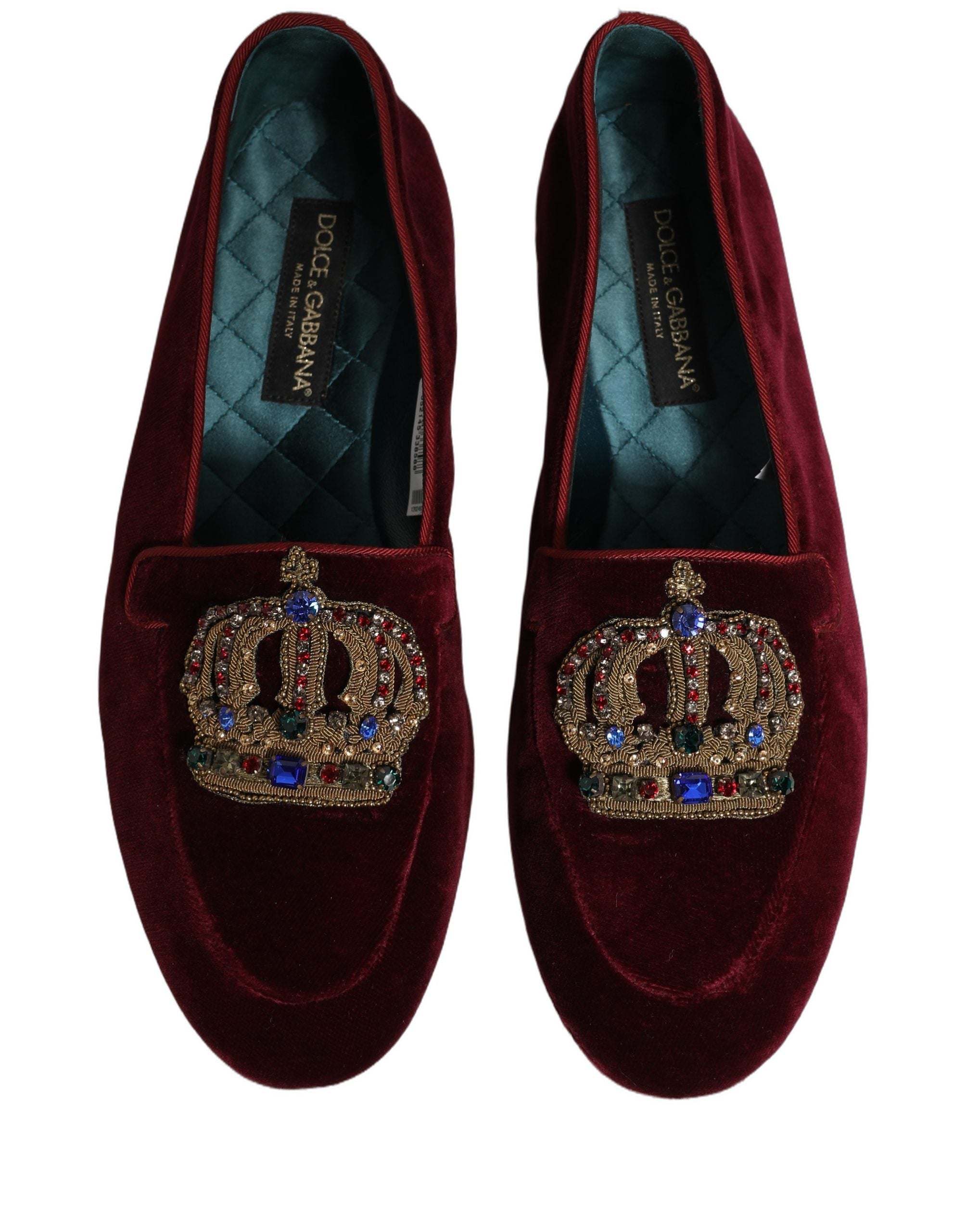 burgundy tilly dress Dolce & Gabbana Burgundy Velvet Crown Slip On Loafers Men's Shoes – Bluefly