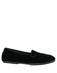 Dolce & Gabbana Green Velvet Slip On Men Flats Loafers Men's Shoes