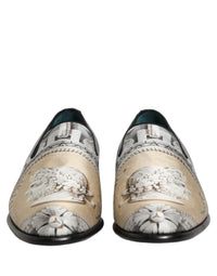 Dolce & Gabbana Multicolor Roman Slip On Dress Loafers Men's Shoes