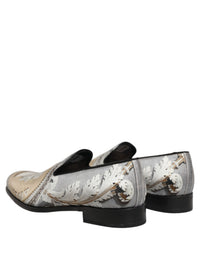 Dolce & Gabbana Multicolor Roman Slip On Dress Loafers Men's Shoes