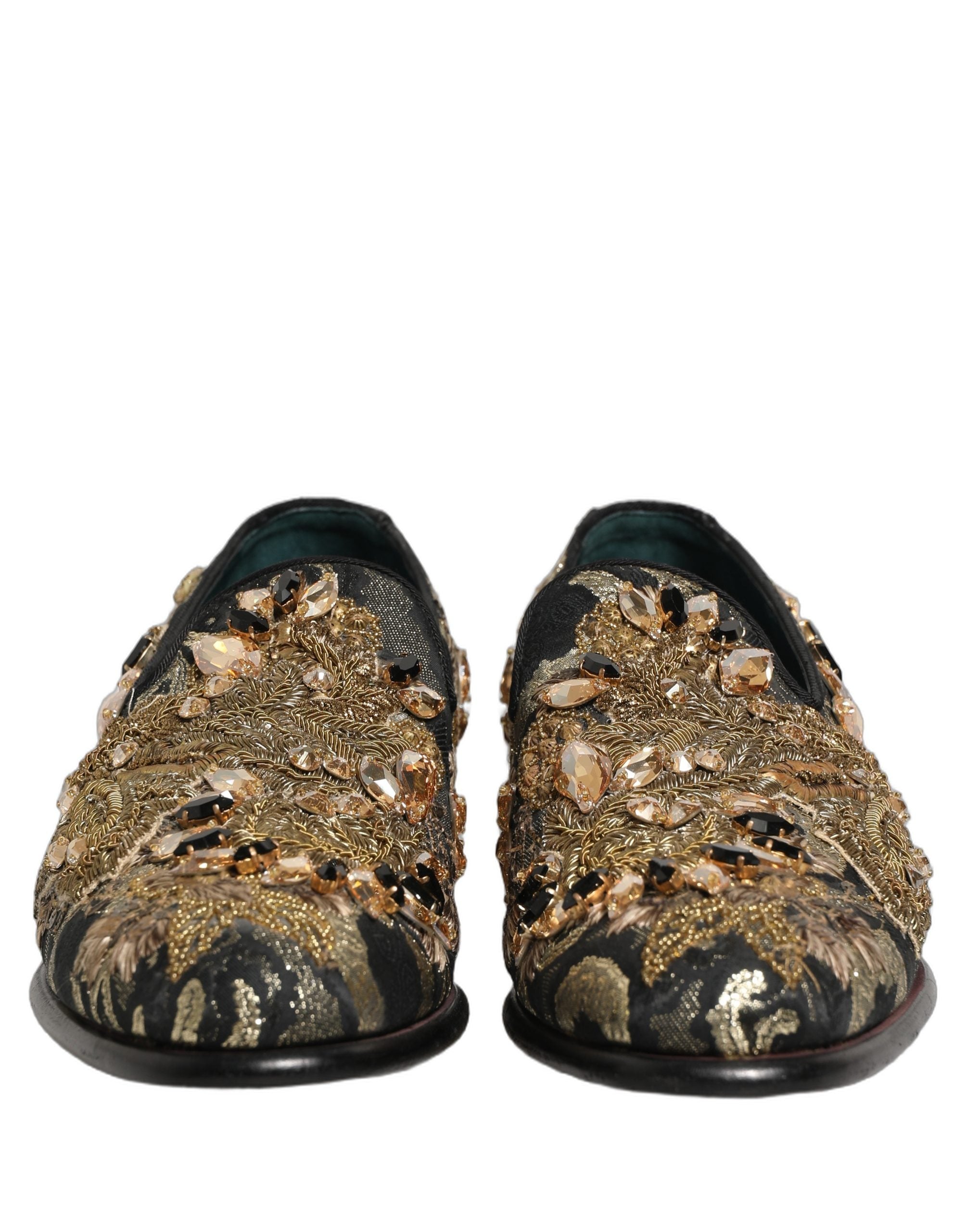Dolce & Gabbana Black Velvet Embellished Dress Loafers Men's Shoes – Bluefly