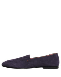 Dolce & Gabbana Violet Velvet Slip On Men Flats Loafers Men's Shoes