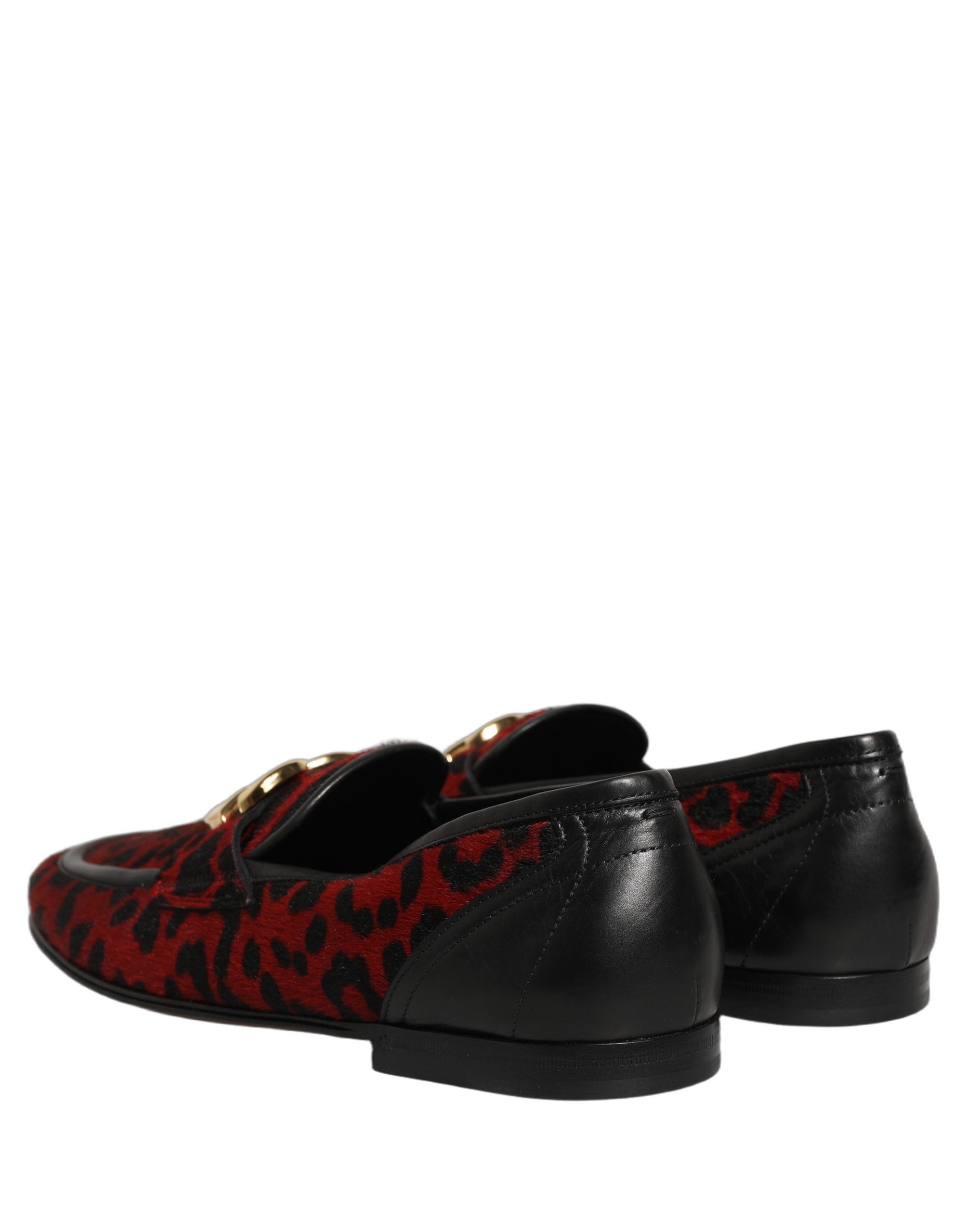 Dolce & Gabbana Red Leopard Print Pony Hair Dress Loafers Men's Shoes –  Bluefly