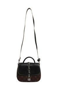 Louis Vuitton Calfskin Monogram Chain It Bag PM Women's Black (Authentic Pre-Loved)