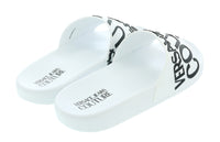Versace Jeans Couture White Mens Signature Pattern Pool Slide