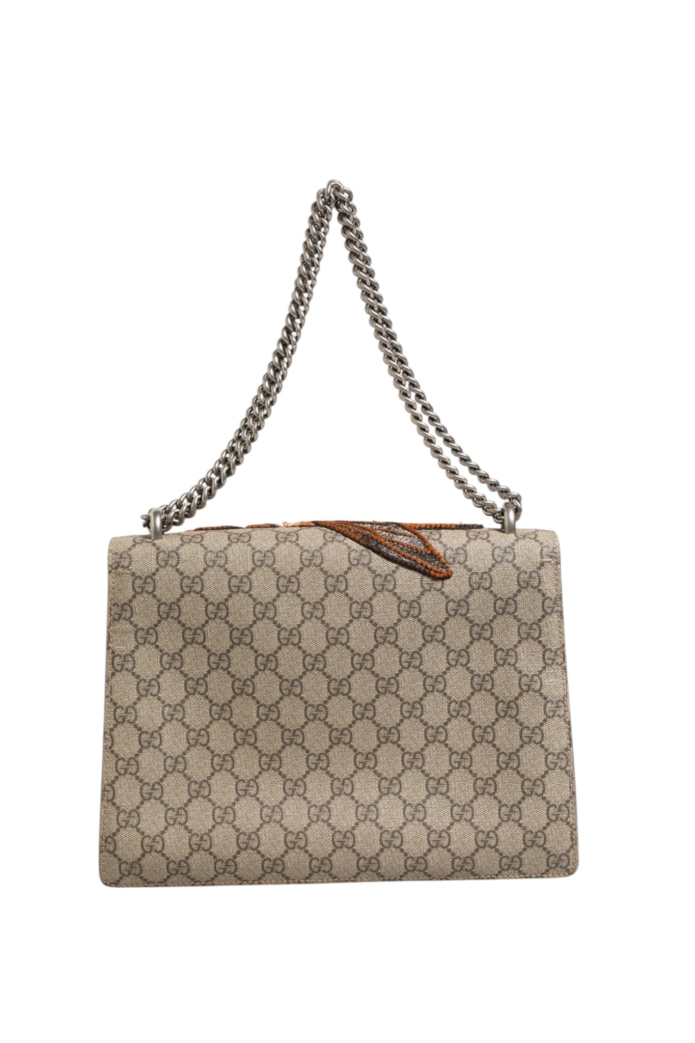 Gucci Supreme Monogram Bee Embroidered Shoulder Women's Bag (Authentic Pre-Loved)