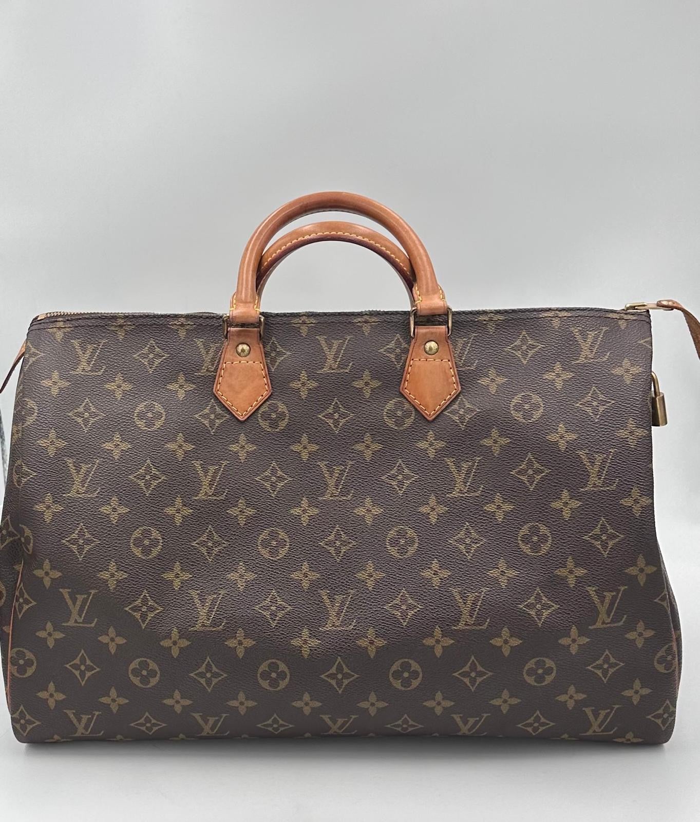 Louis Vuitton LOUIS VUITTON Speedy 40 Monogram Handbag (Authentic Pre-Loved)