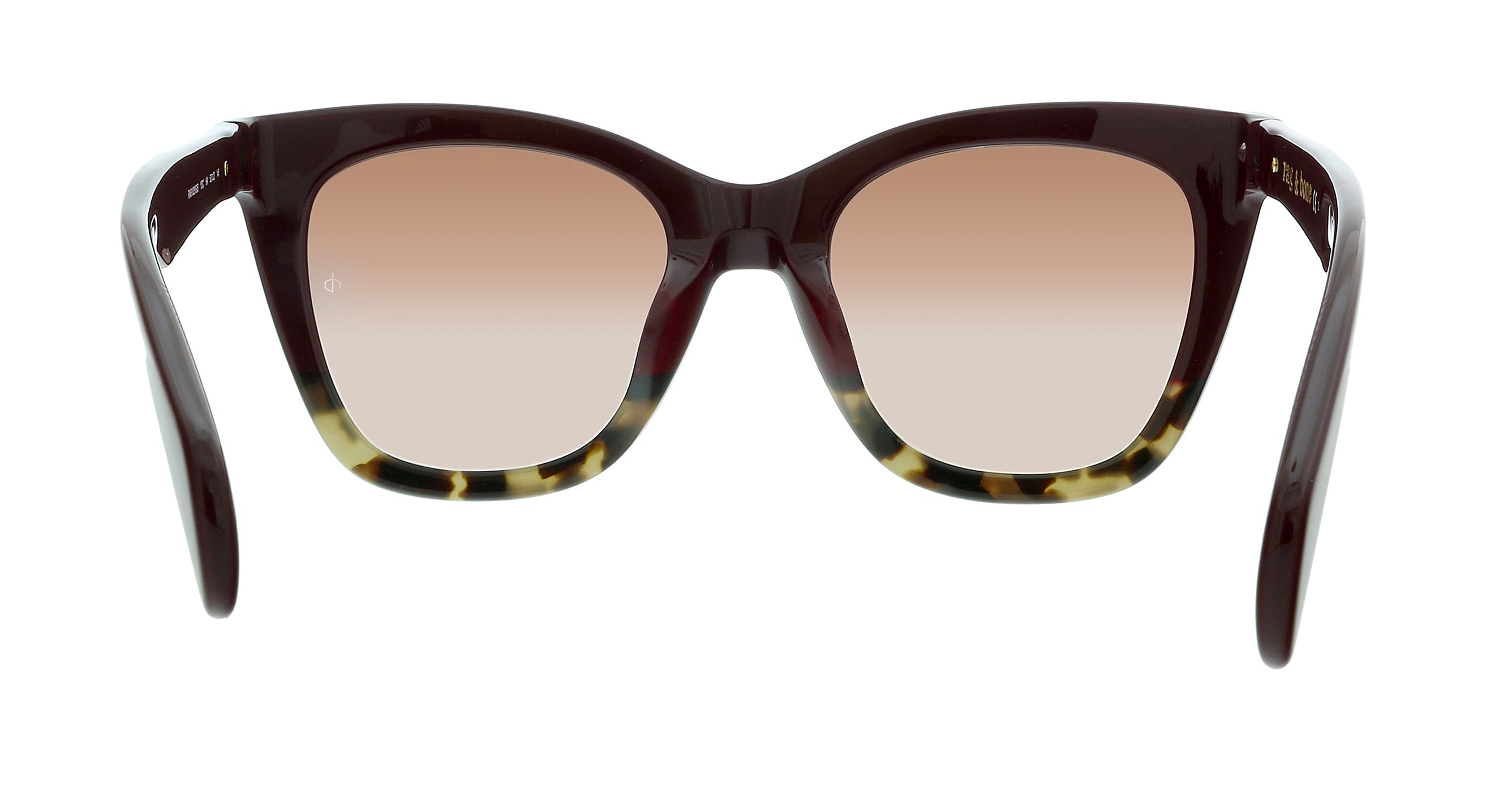 Rag & Bone Burgundy Havana Square RNB1029/G/S HA 0YDC Sunglasses