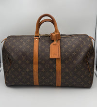 Louis Vuitton LOUIS VUITTON KEEPALL 45 Monogram Handbag (Authentic Pre-Loved)