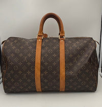 Louis Vuitton LOUIS VUITTON KEEPALL 45 Monogram Handbag (Authentic Pre-Loved)