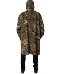 Dolce & Gabbana Multicolor Camouflage Hooded Coat Men's Jacket