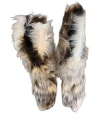 Dolce & Gabbana Dolce & Gabbana Multicolor Knee High Faux Fur Boots Men's Shoes
