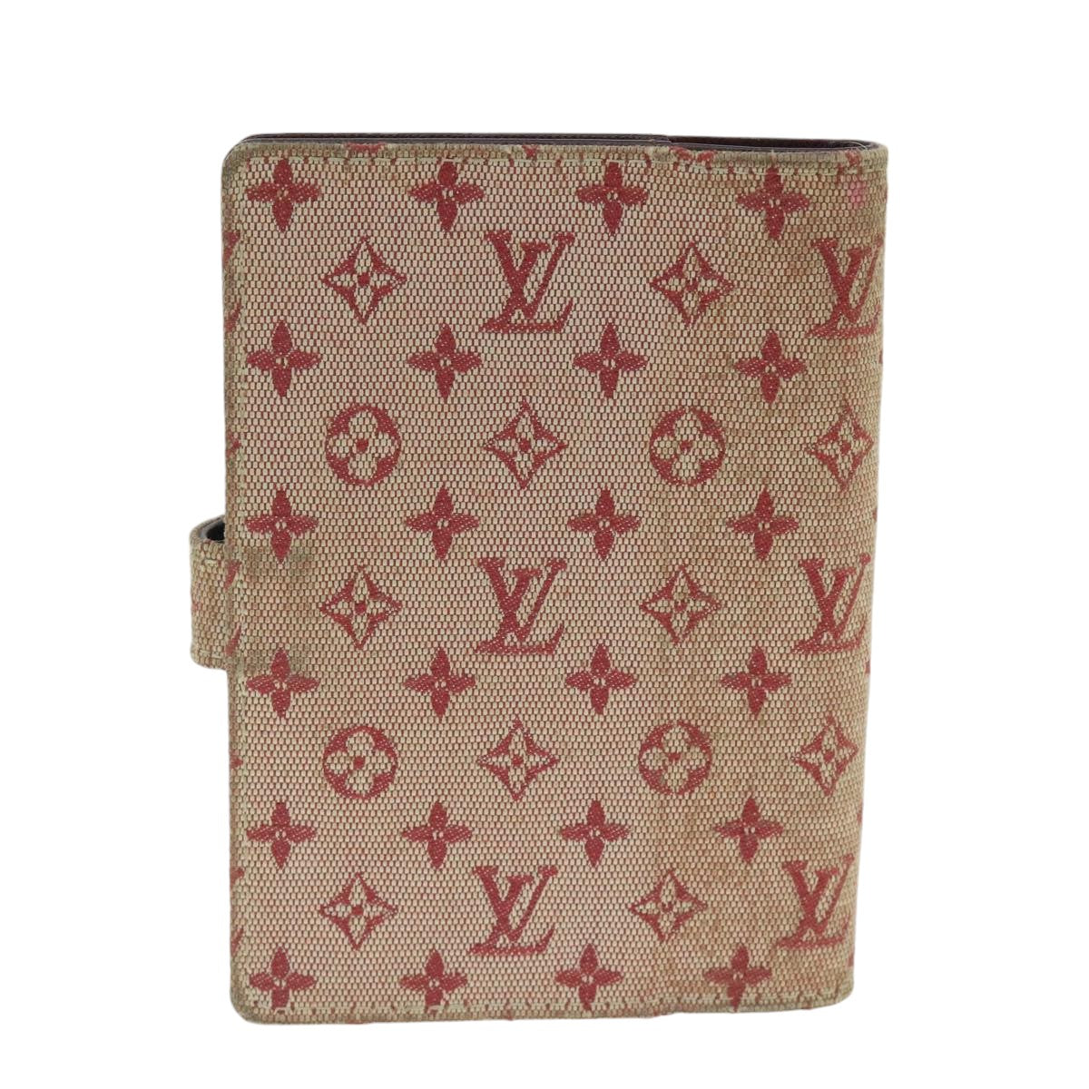 Louis Vuitton Agenda Pm Red Canvas Wallet  (Pre-Owned)