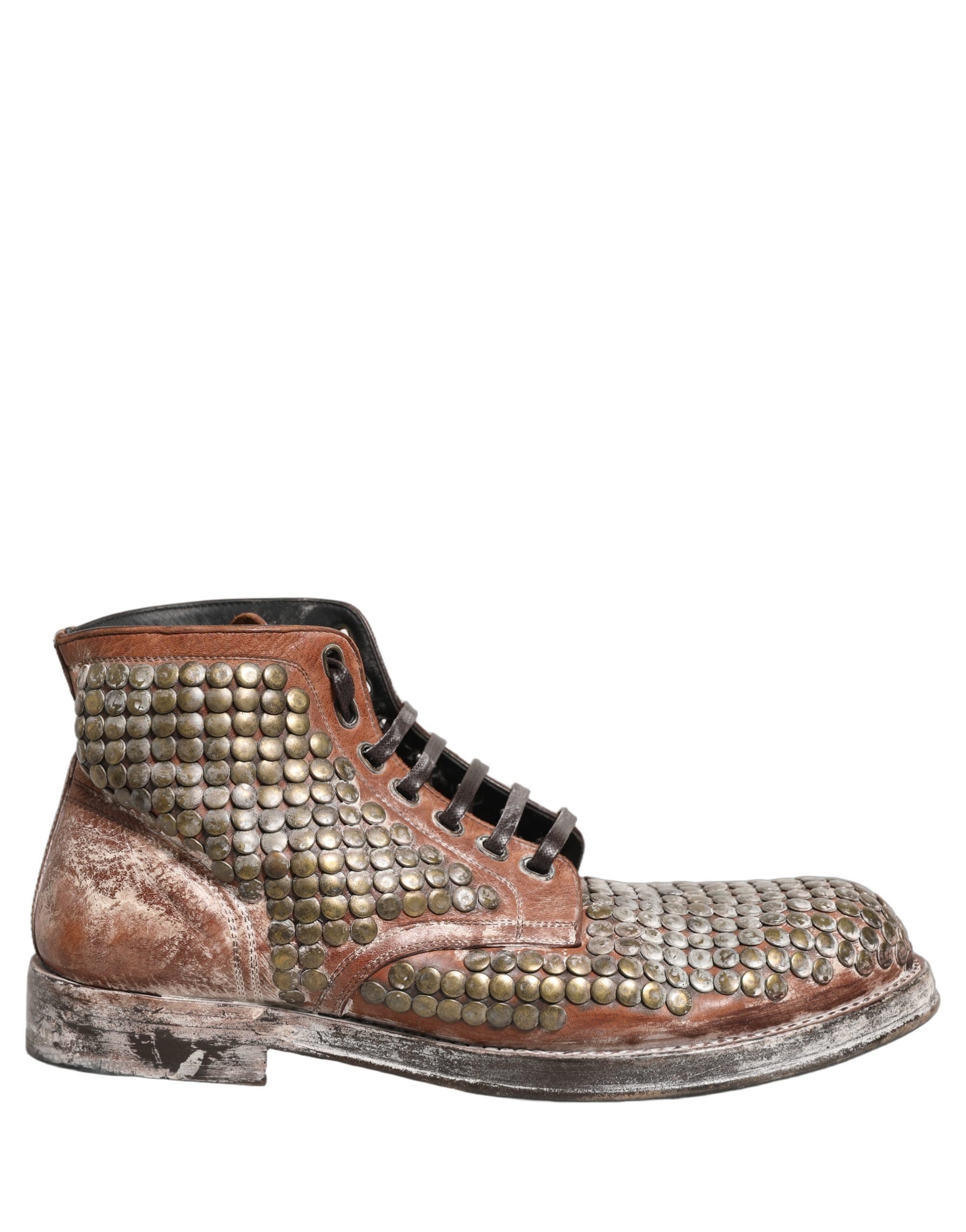 Dolce & Gabbana Silver Embellished Chelsea Ankle Boots Men\'s Shoes Dolce & Gabbana Black Studded Chelsea Short Ankle Boots  main image 3