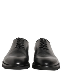 Dolce & Gabbana Dolce & Gabbana Black Leather Men Oxford Dress Formal Men's Shoes