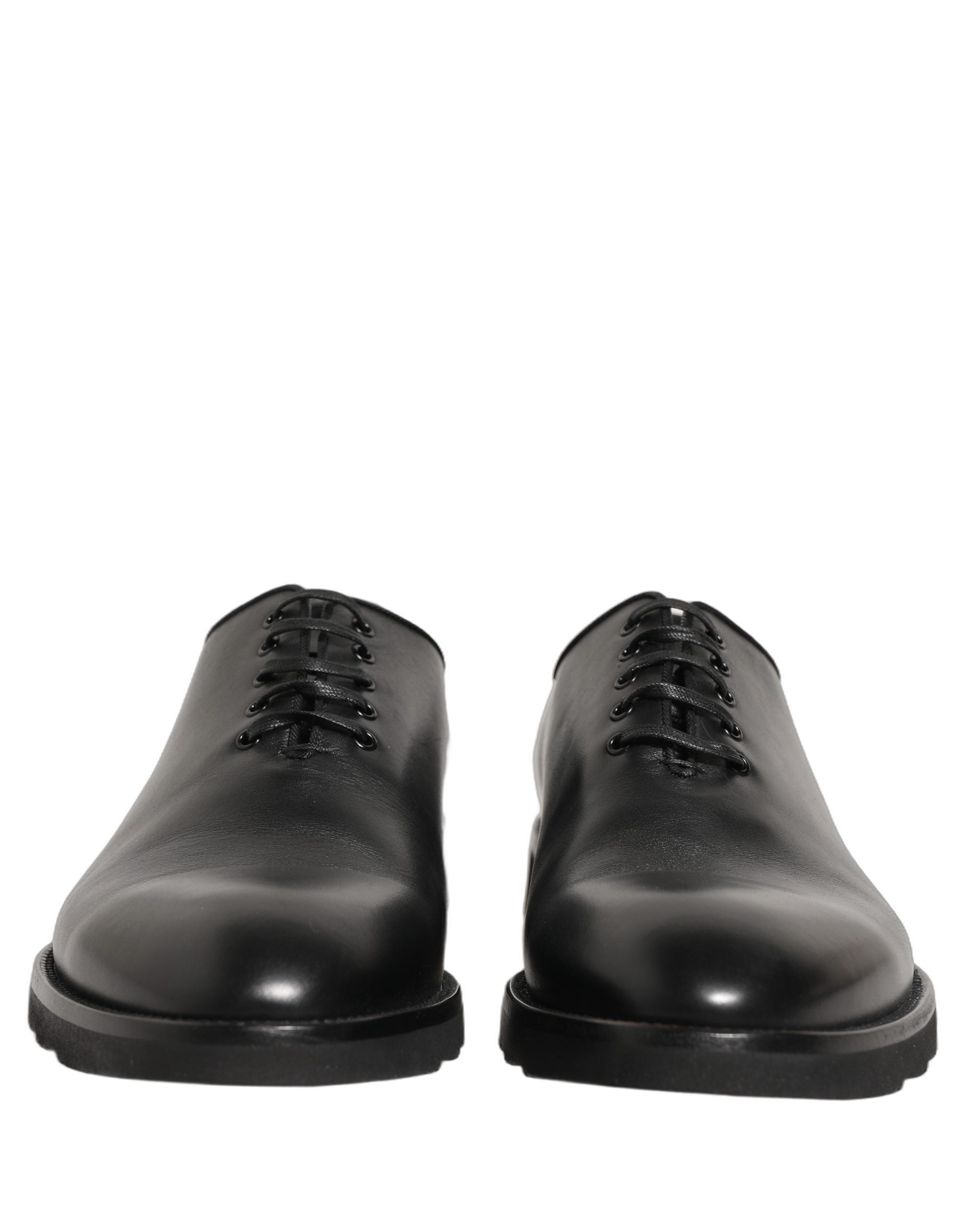 Dolce & Gabbana Dolce & Gabbana Black Leather Men Oxford Dress Formal Men's Shoes