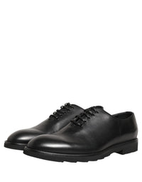 Dolce & Gabbana Dolce & Gabbana Black Leather Men Oxford Dress Formal Men's Shoes