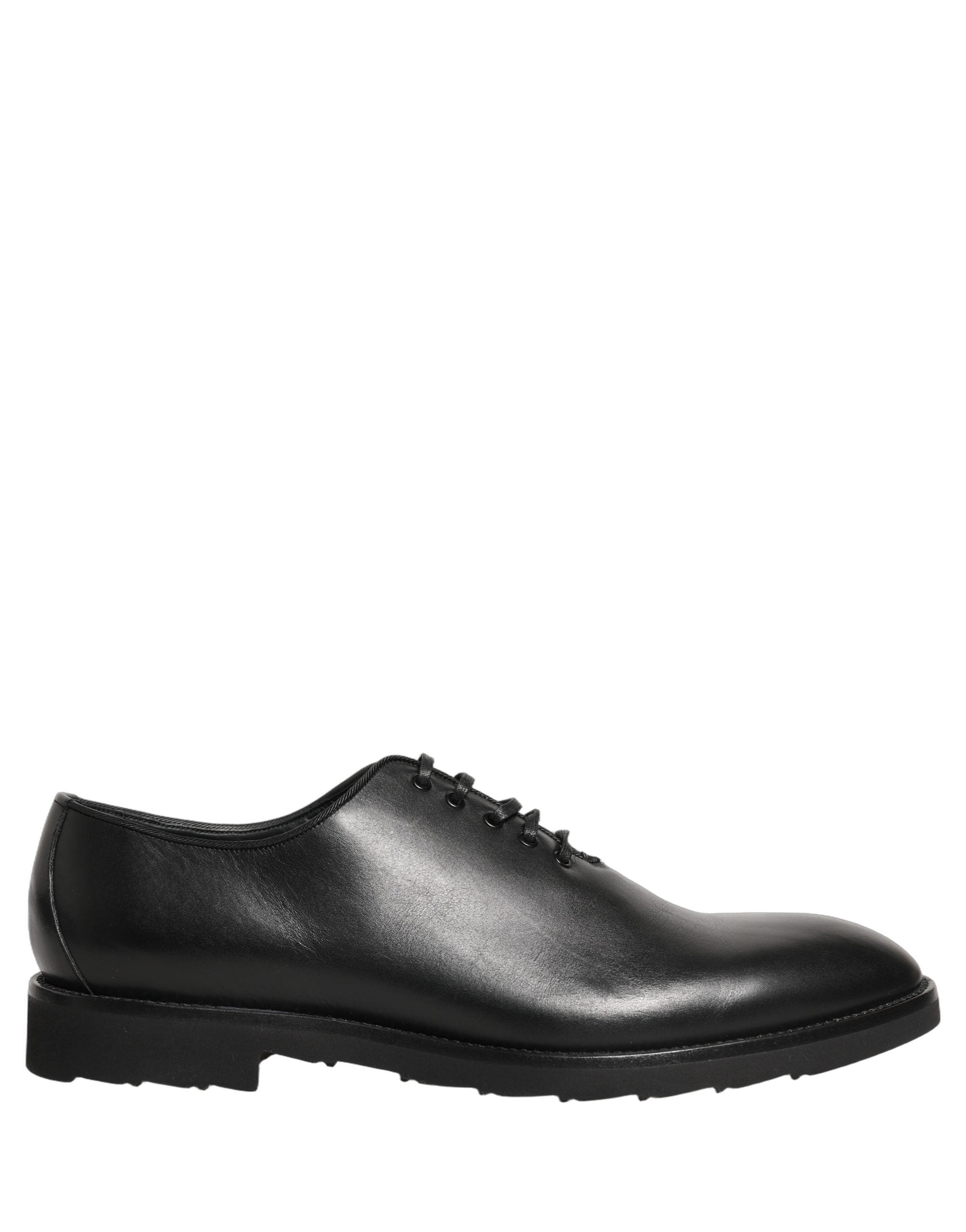 Dolce & Gabbana Dolce & Gabbana Black Leather Men Oxford Dress Formal Men's Shoes