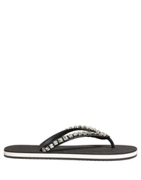 Dolce & Gabbana Dolce & Gabbana Black Embellished Rubber Flip Flops Men Men's Shoes
