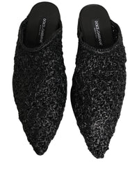 Dolce & Gabbana Dolce & Gabbana Black Mules Slides Slippers Men Flats Men's Shoes