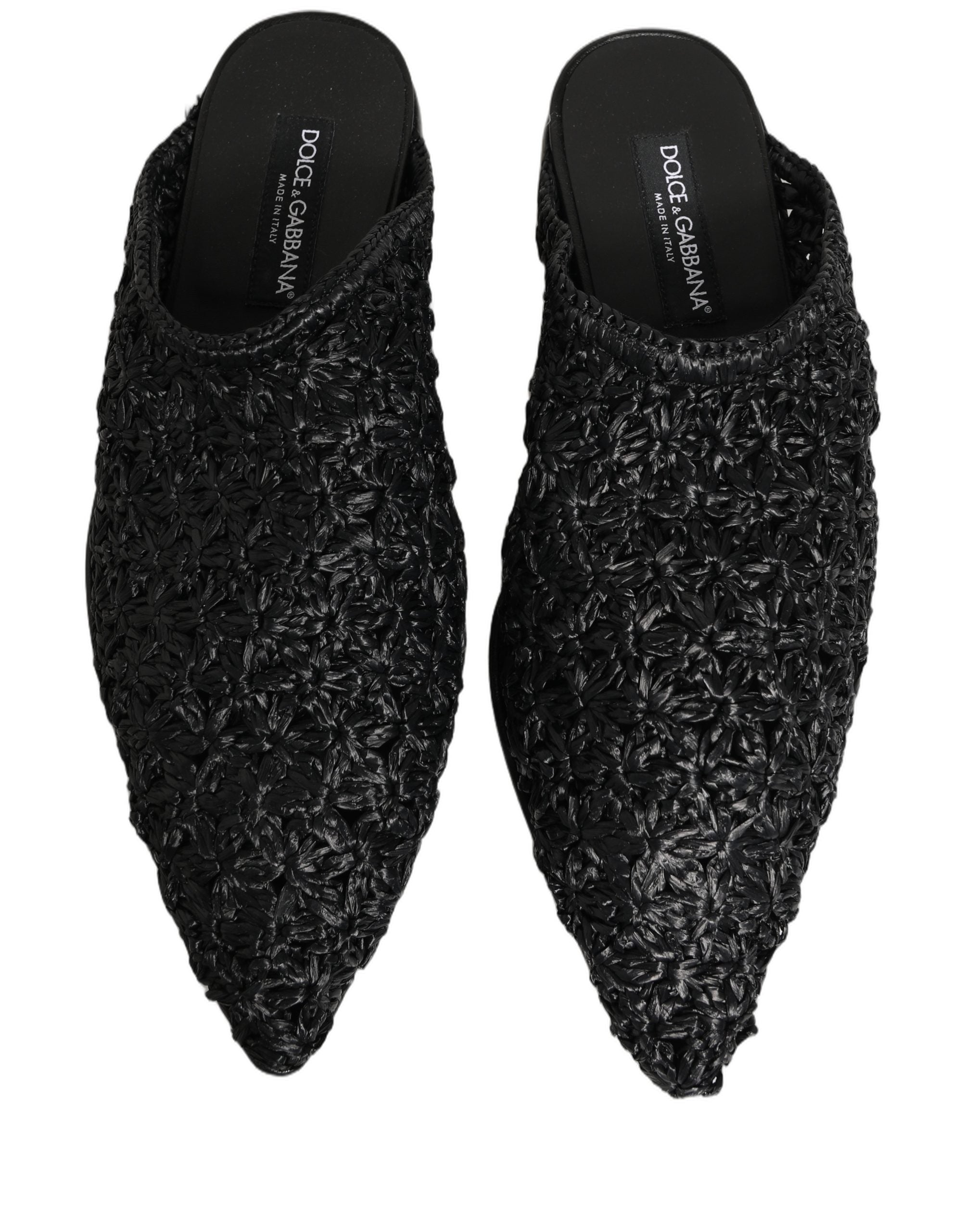 Dolce & Gabbana Dolce & Gabbana Black Mules Slides Slippers Men Flats Men's Shoes