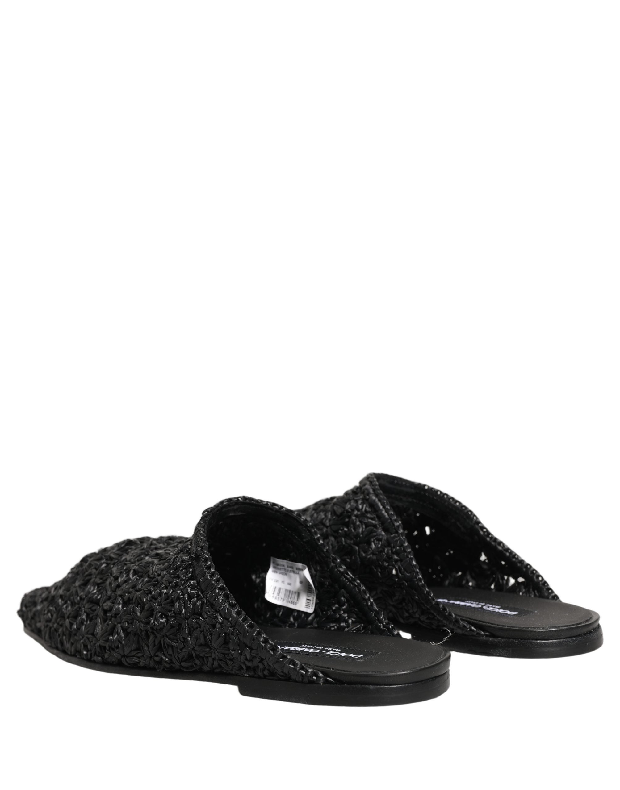 Dolce & Gabbana Dolce & Gabbana Black Mules Slides Slippers Men Flats Men's Shoes