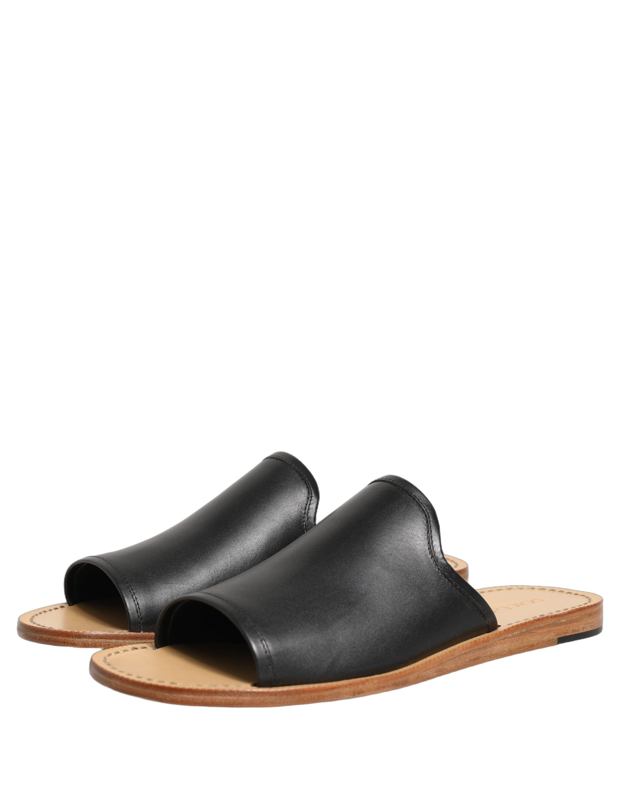 Dolce & Gabbana Dolce & Gabbana Brown Leather Slides Sandals Flats Men Men's Shoes
