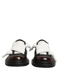 Dolce & Gabbana Dolce & Gabbana Brown Leather Slip On Flat Sandals Men Men's Shoes