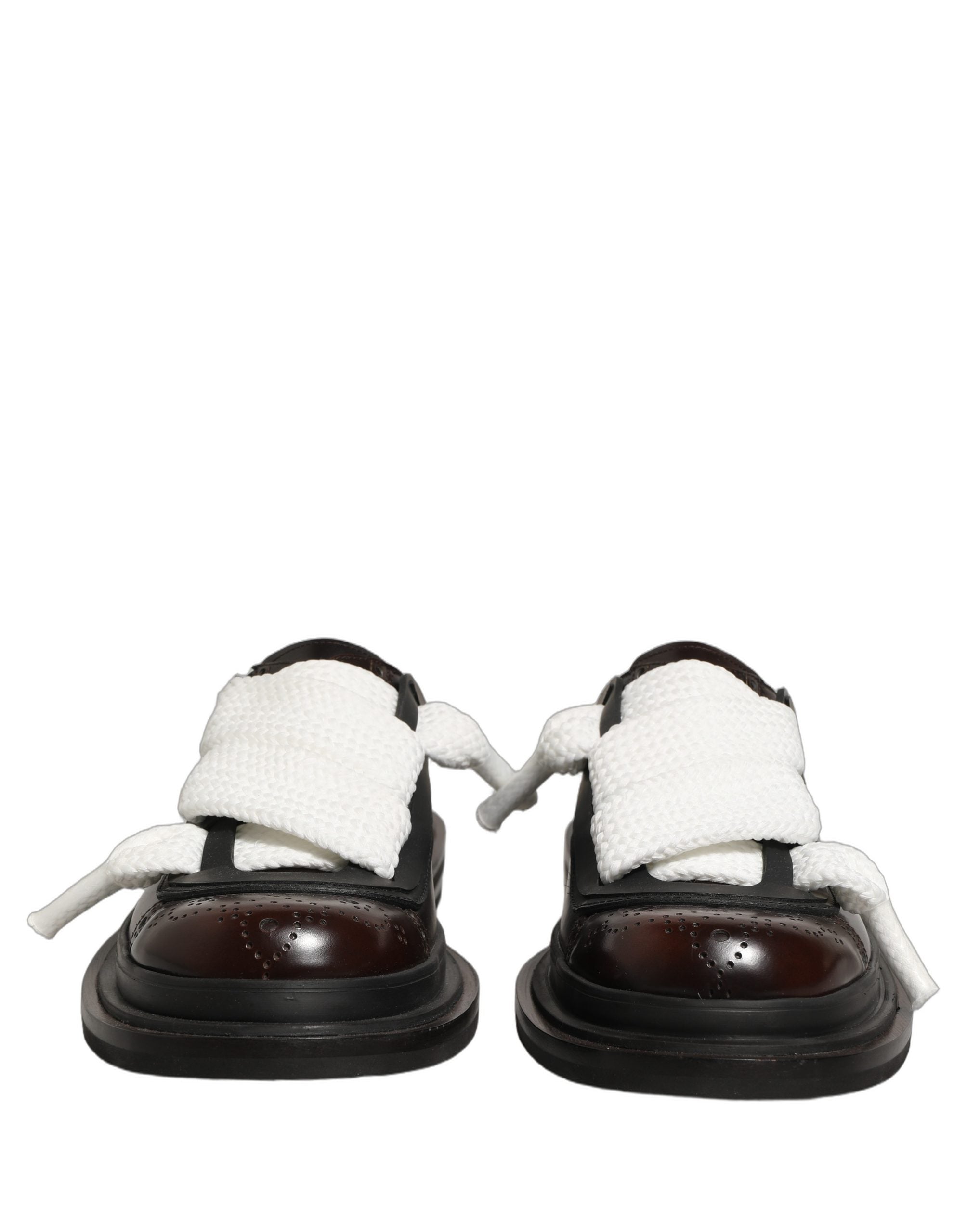 Dolce & Gabbana Dolce & Gabbana Brown Leather Slip On Flat Sandals Men Men's Shoes