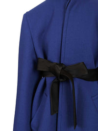 Saint Laurent Women Short Coat With Belt