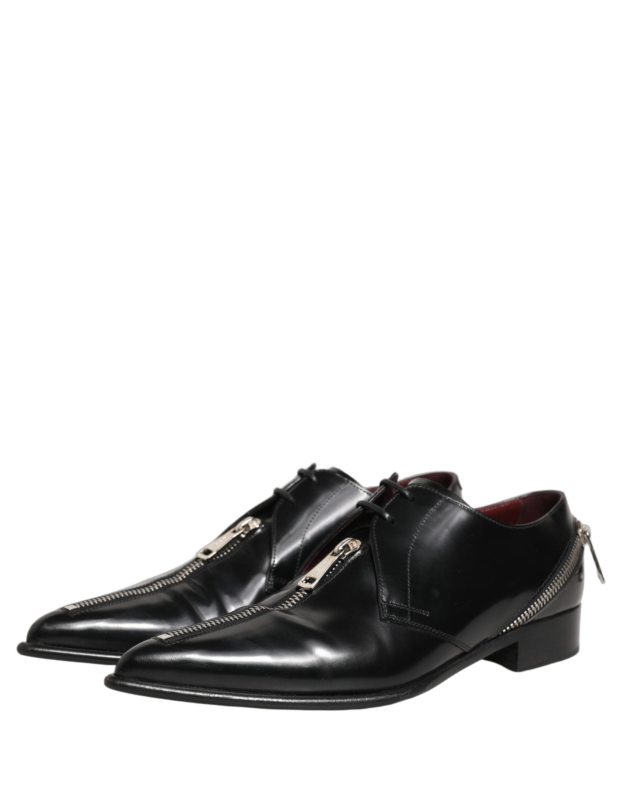 Dolce & Gabbana Dolce & Gabbana Black Leather Men Derby Dress Formal Men's Shoes