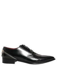 Dolce & Gabbana Dolce & Gabbana Black Leather Men Derby Dress Formal Men's Shoes