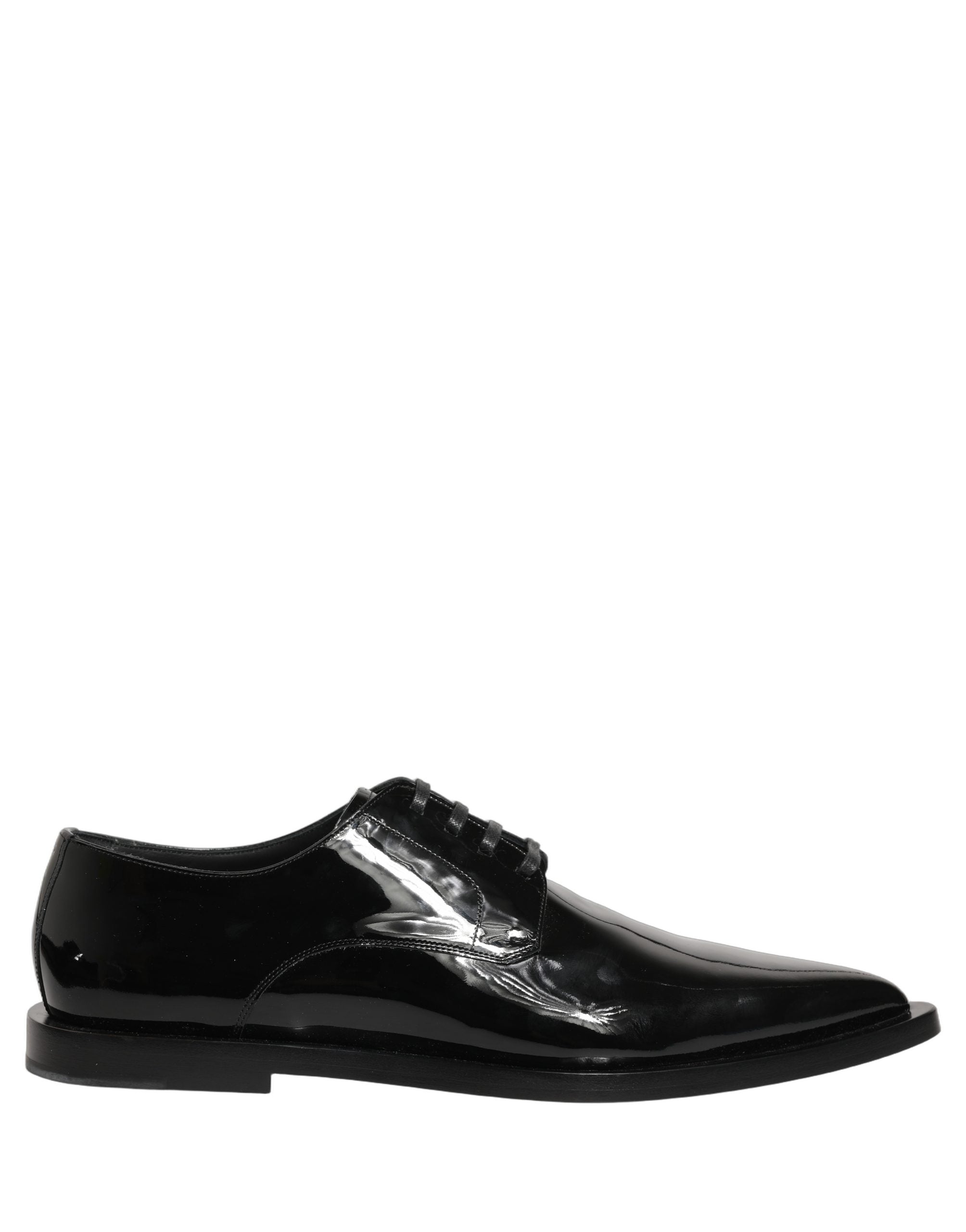 Dolce & Gabbana Dolce & Gabbana Black Leather Men Derby Dress Formal Men's Shoes