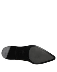 Dolce & Gabbana Dolce & Gabbana Black Leather Men Derby Dress Formal Men's Shoes