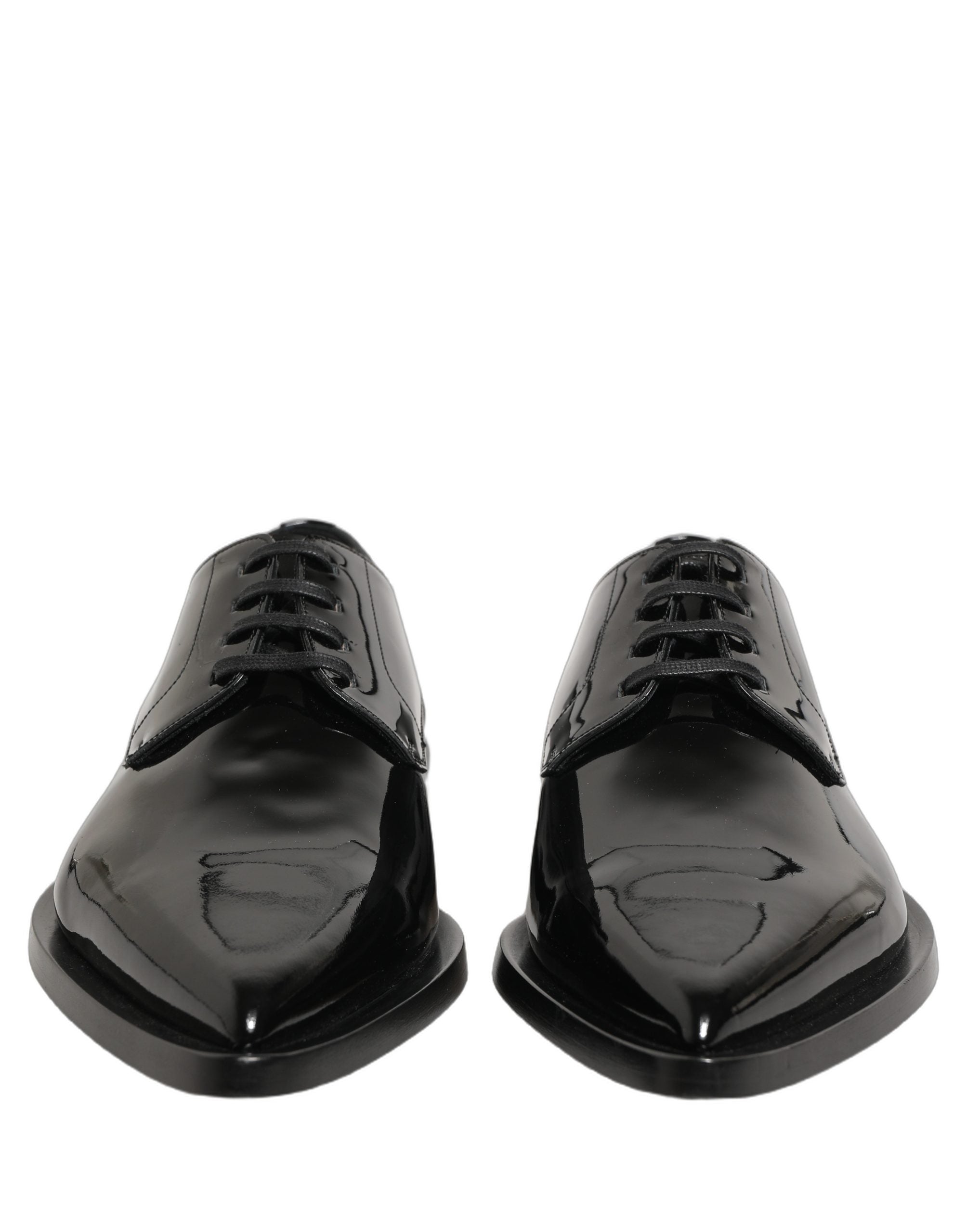 Dolce & Gabbana Dolce & Gabbana Black Leather Men Derby Dress Formal Men's Shoes