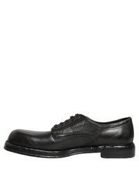 Dolce & Gabbana Dolce & Gabbana Black Leather Lace Up Derby Dress Men Men's Shoes