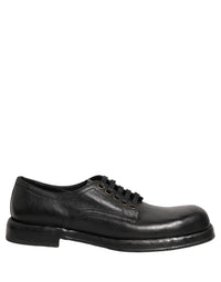 Dolce & Gabbana Dolce & Gabbana Black Leather Lace Up Derby Dress Men Men's Shoes