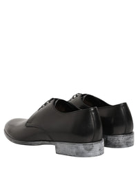 Dolce & Gabbana Dress Black Leather Lace Up Derby Men Men's Shoes