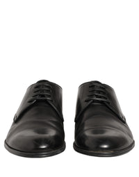 Dolce & Gabbana Dolce & Gabbana Dress Black Leather Lace Up Derby Men's Shoes