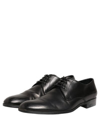 Dolce & Gabbana Dolce & Gabbana Dress Black Leather Lace Up Derby Men's Shoes