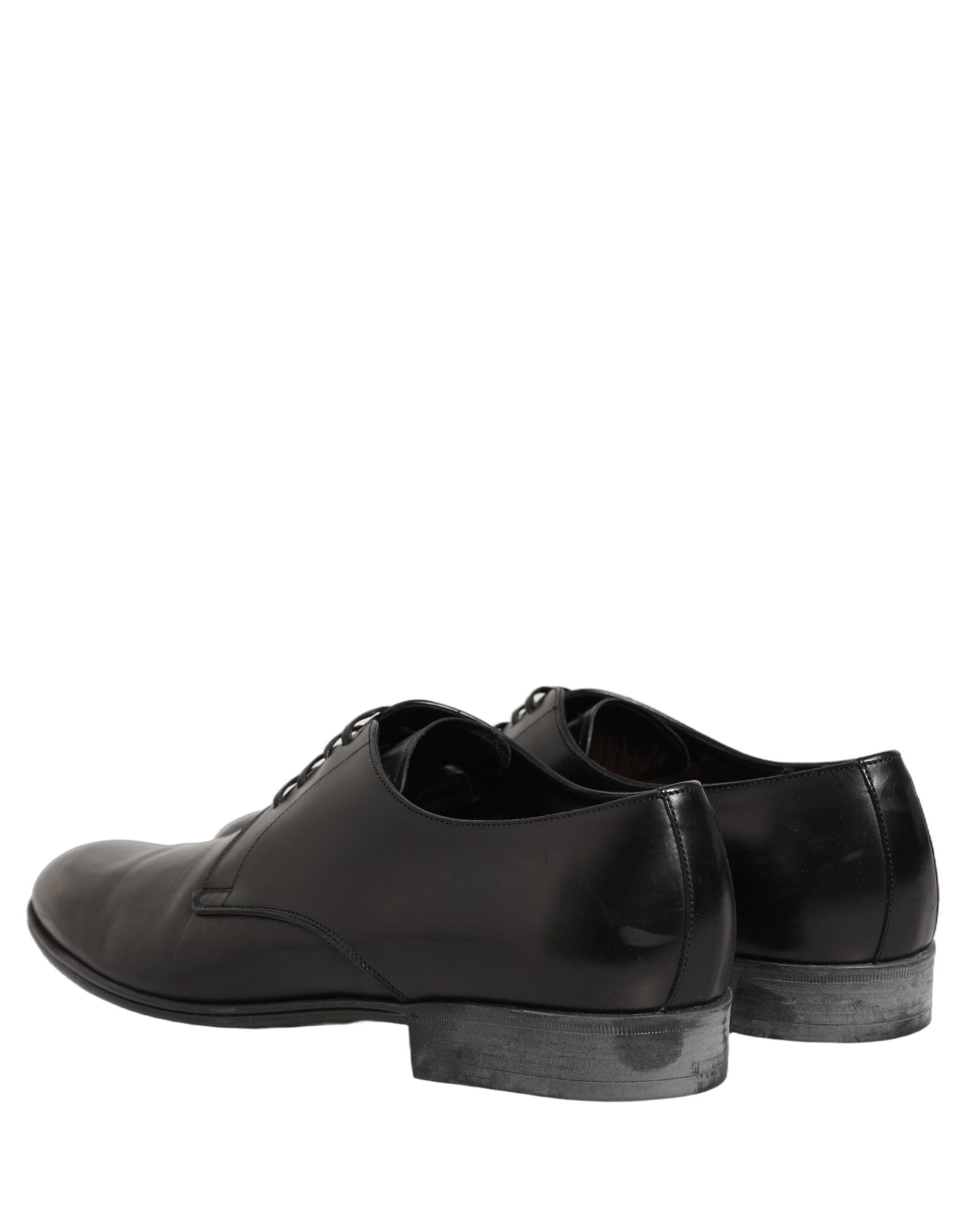 Dolce & Gabbana Dolce & Gabbana Dress Black Leather Lace Up Derby Men's Shoes