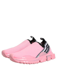 Dolce & Gabbana Pink Slip On Low Top Sorrento Sneakers Women's Shoes