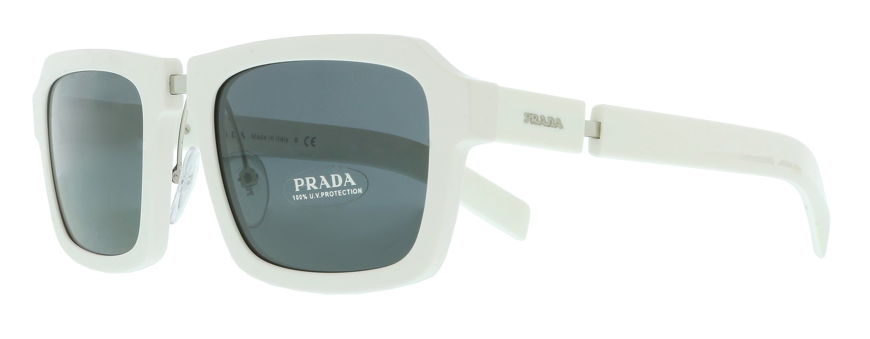 Prada White Square 0PR 09XS 4AO5S0 Sunglasses