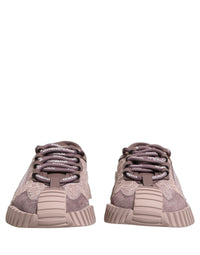 Dolce & Gabbana Dolce & Gabbana Pink Lace NS1 Low Top Sneaker Sports Women's Shoes