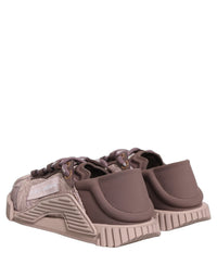Dolce & Gabbana Dolce & Gabbana Pink Lace NS1 Low Top Sneaker Sports Women's Shoes