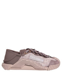 Dolce & Gabbana Dolce & Gabbana Pink Lace NS1 Low Top Sneaker Sports Women's Shoes