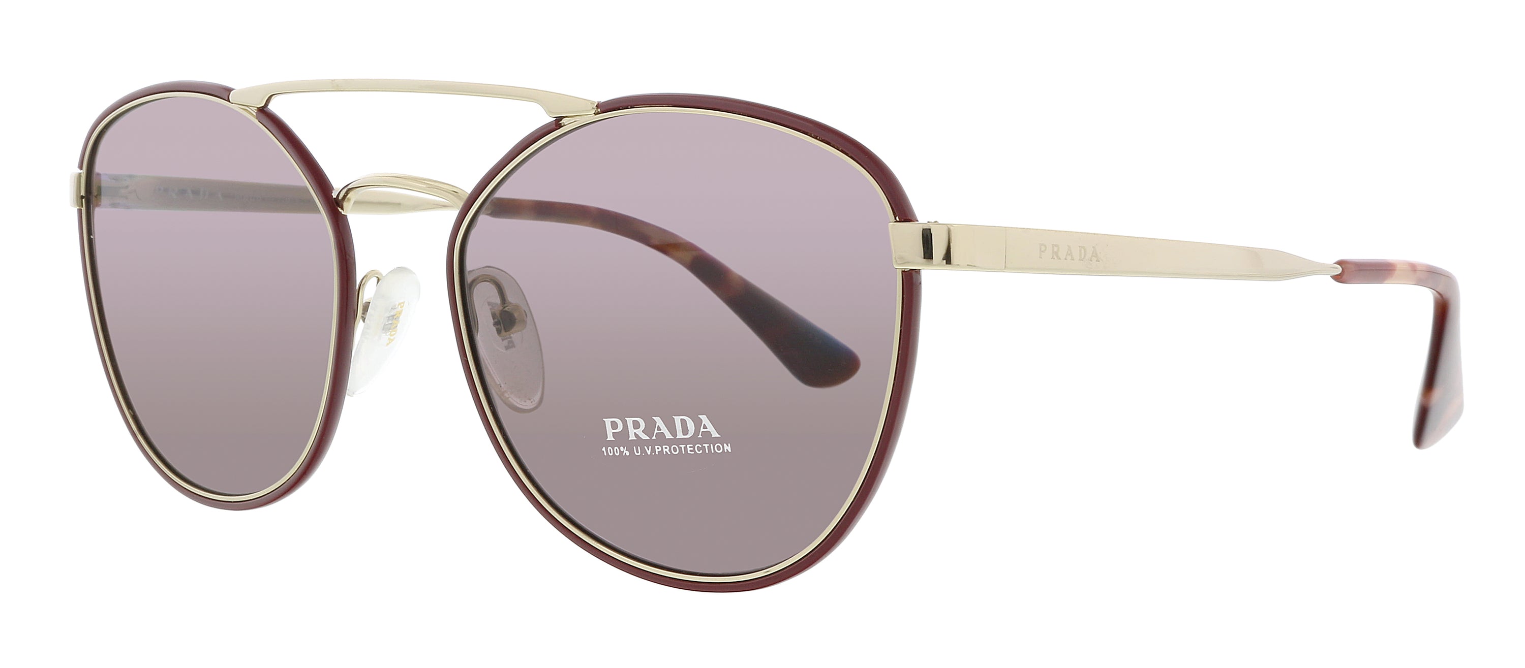 Prada Bordeaux Round 0PR 63TS VIY6X1 Sunglasses