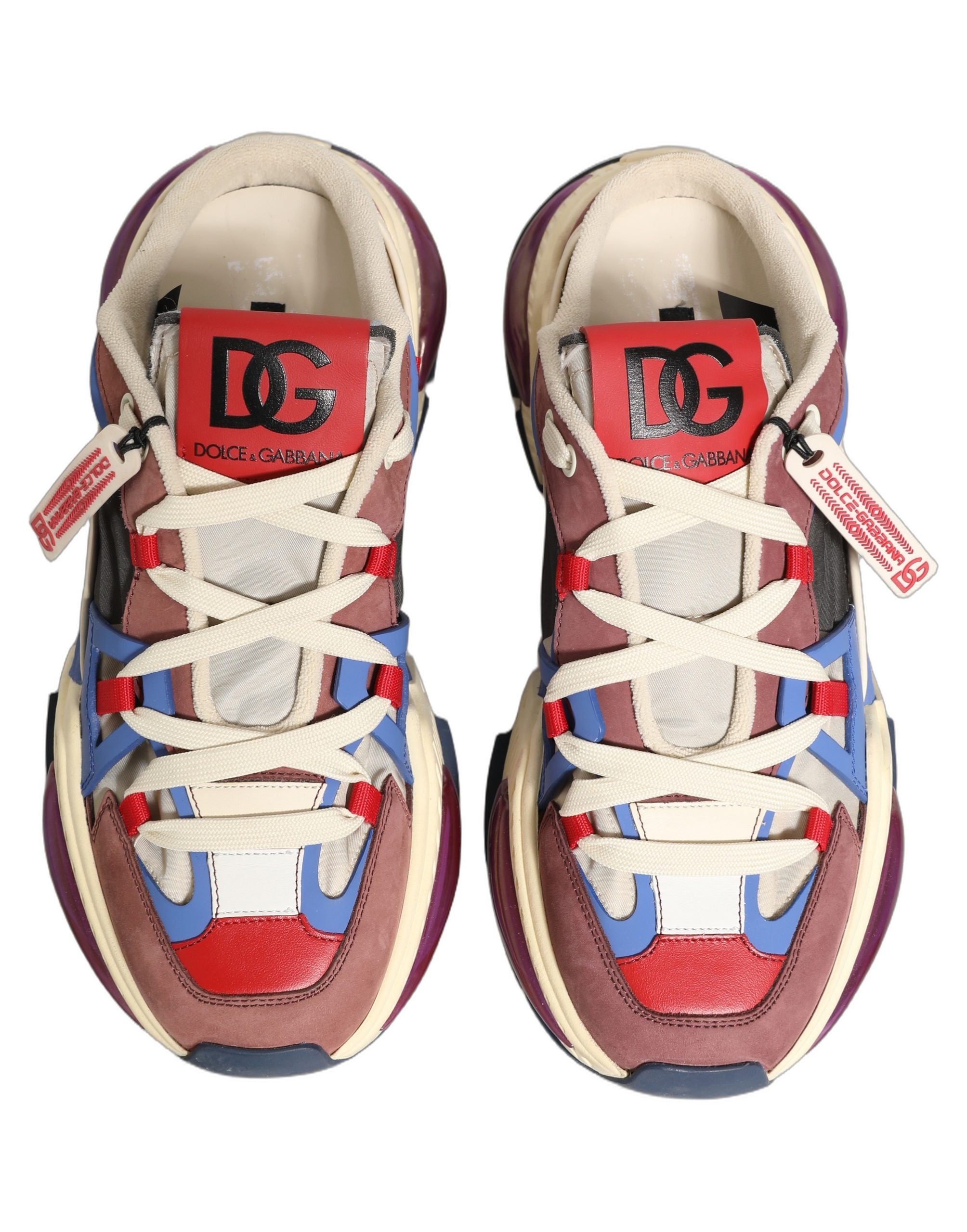 Dolce & Gabbana Multicolor Low Top Airmaster Sneakers Men's Shoes