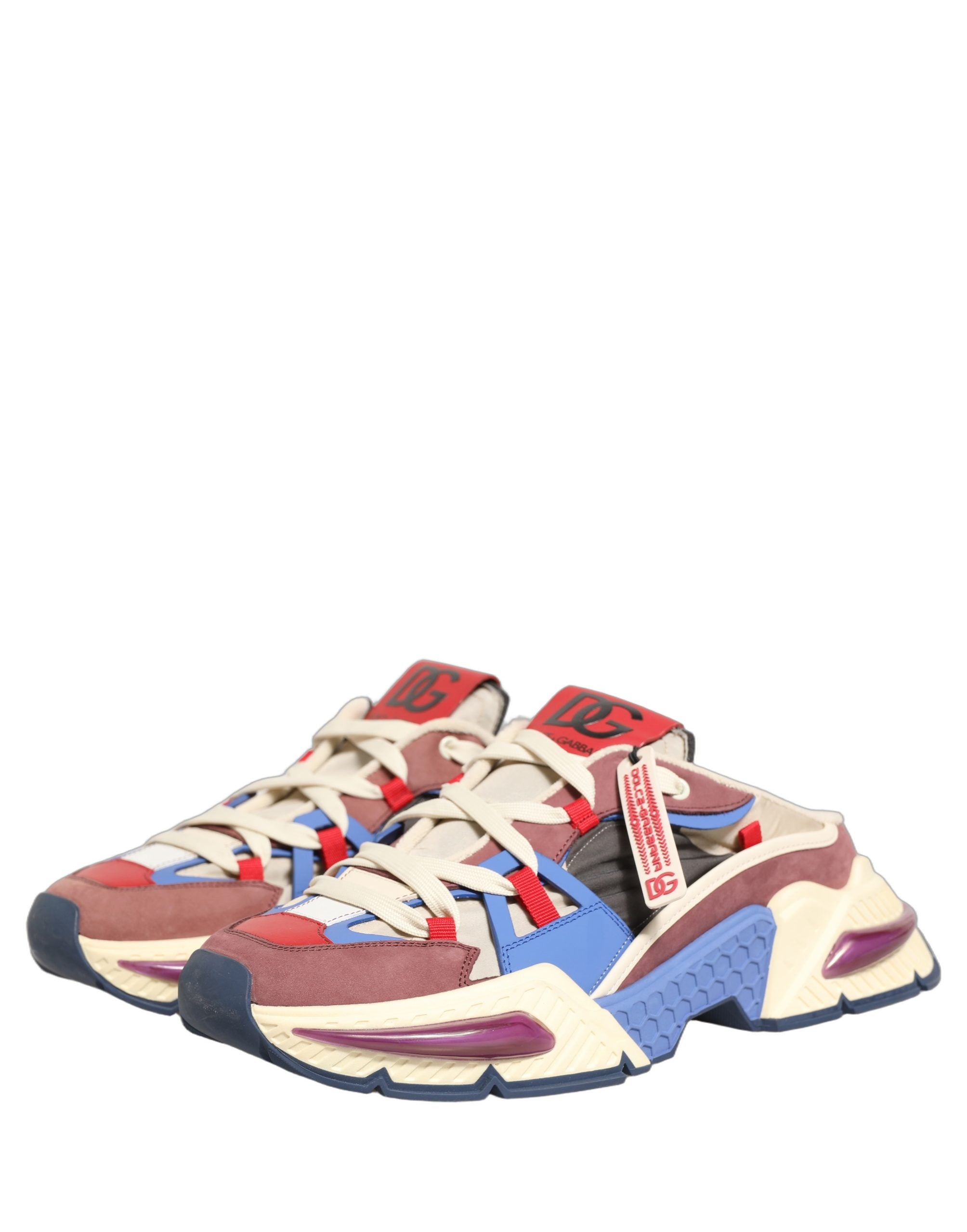 Dolce & Gabbana Multicolor Low Top Airmaster Sneakers Men's Shoes