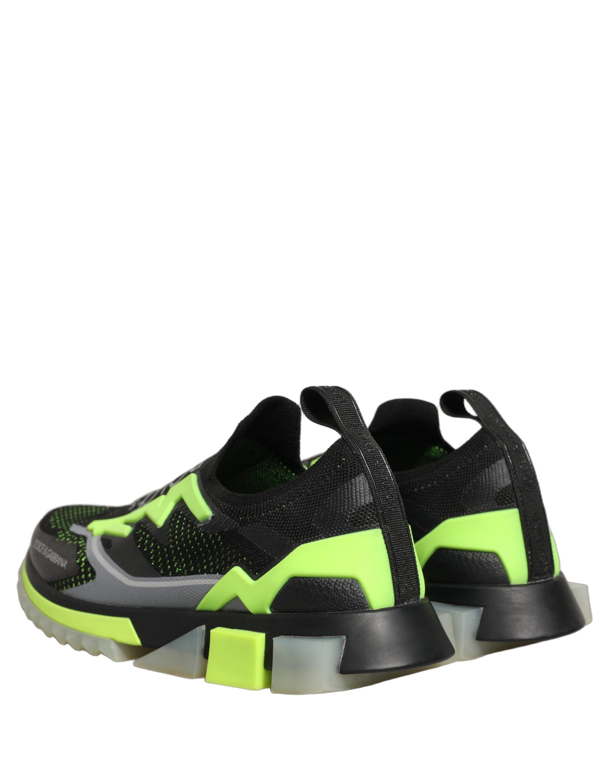 Dolce & Gabbana Black Green Sorrento Low Top Sneakers Men's Shoes
